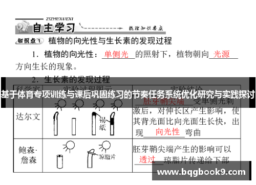 基于体育专项训练与课后巩固练习的节奏任务系统优化研究与实践探讨